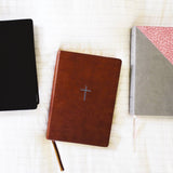 NIV Quest Study Bible Large Print Bonded Leather Black Comfort