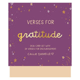 Verse for Gratitude – Bible Verse Card Set + Display Stand