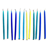 Blues - 100% Beeswax Hand-Dipped Birthday Candles