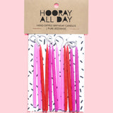 Pinks - 100% Beeswax Hand-Dipped Birthday Candles