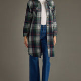 "Your Kingdom Come" Plaid Long Shacket