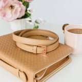 Bible Cover, Weave Bible Case, Crossbody CARAMEL