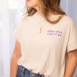 Grace Will Lead Taupe Drop Shoulder Tee