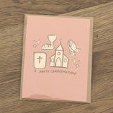 Happy Confirmation Card - Pink