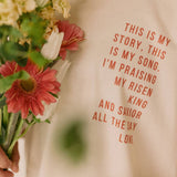 Praising My Risen King Easter Graphic