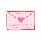 Jesus sticker | Christian gift | Romans 8:31 | Bible journal