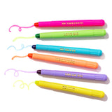 Wax Highlighter Set - Motivational - Asst Clrs - 6 Piece Set