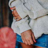 Give Thanks Knit Sweatshirt