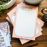 Sermon Notes Large Notepad