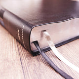 NIV Quest Study Bible Large Print Bonded Leather Black Comfort