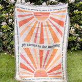 Joy Comes in the Morning Throw Blanket