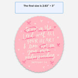 Proverbs 3:5-6 Sticker | Christian faith stickers & decals