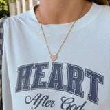 Enamel Let God Necklace