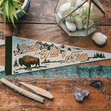 Roam Wild & Free Felt Pennant