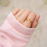 Wavy Cross Ring