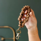 Brown Leather Keychain