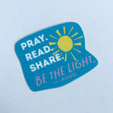 Pray. Read. Share. R2R Sticker