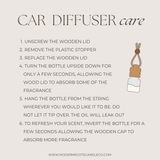 Mahogany Leather | 8ml Hanging Car Diffuser
