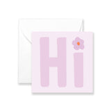 Hi- Mini Greeting Card