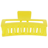 Yellow Rectangle Large Claw Hair Clip