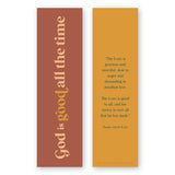 Bible Verse Bookmark, God Is Good All the Time