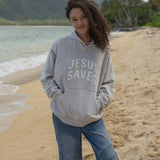 Jesus Saves Fog Grey Unisex Hoodie