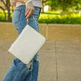 Bible Cover, Weave Bible Case, Crossbody PEARL