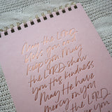 May The Lord Bless You Letterpress Notebook
