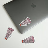 Christian sticker | Make His voice the loudest