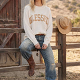 BLESSED Oversized Knit Sweater