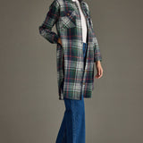 "Your Kingdom Come" Plaid Long Shacket