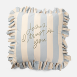 Jesus, I Trust in You Striped Pillow