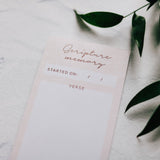 Scripture Memory Notepad | Blush Floral