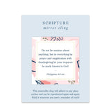 Scripture Mirror Cling, Do Not Be Anxious