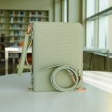 Bible Cover, Weave Bible Case, Crossbody SAGE