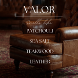 Valor | Mahogany Leather | The Reverence Collection | 9oz