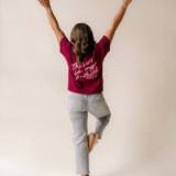The Lord Is My Shepherd Tee - Maroon