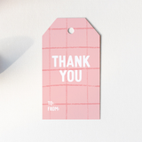 Thank You Stripes Gift Tag Set