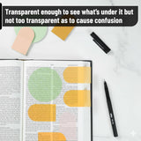 Tan Bible Transparent Sticky Notes
