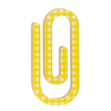 Sunny Yellow Gingham Jumbo Paperclip