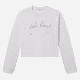 Take Heart Cropped LS Women's Tee