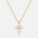Eternal Light Cross Paperclip Chain Necklace
