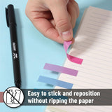 Sticky Tabs 200 Count Transparent (Assorted Colors)