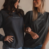 Can't Throw Stones Tee- Charcoal | Christian Faith Tee
