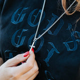 Silver Cross Necklace