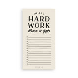 Hard Work Notepad
