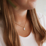 Necklace: Freshwater Pearl Cross