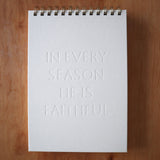 In Every Season Letterpress Notebook