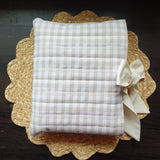 Milk & Honey Bible Sleeve – Tan & White Handmade Bible Cover