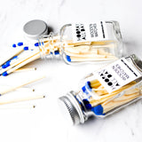 Colorful Wooden Matches In Little Glass Bottle 